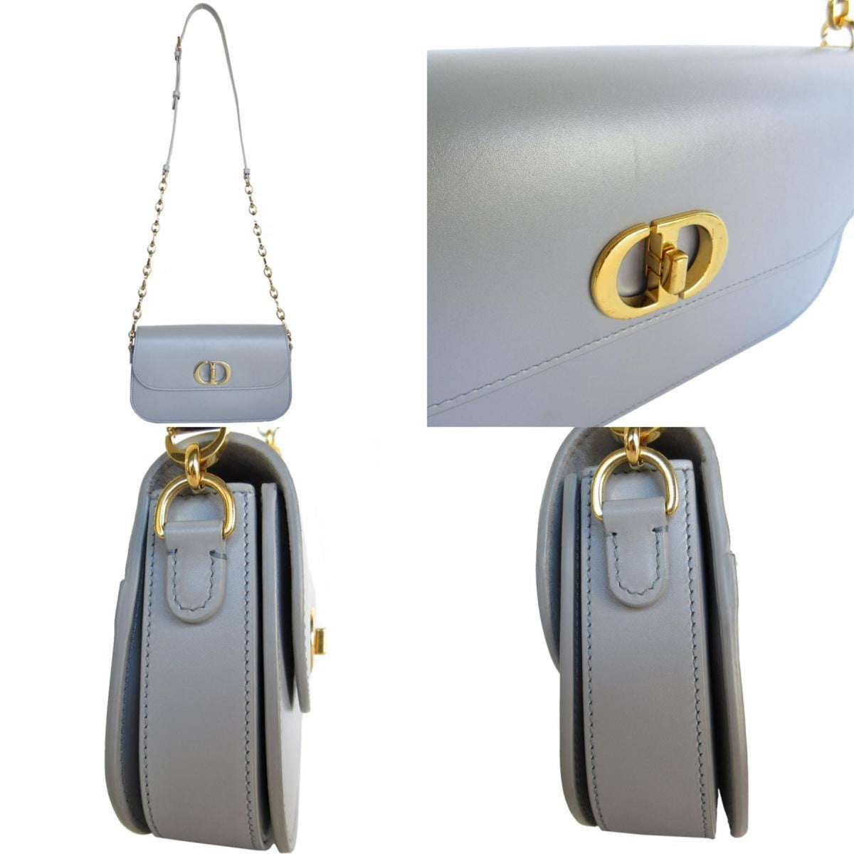 Christian Dior Gray Leather Shoulder Bag Style 9 Rovelle Bags