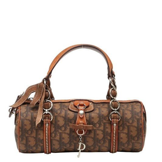 Christian Dior Trotter Brown Pvc Leather Handbag Rovelle Bags