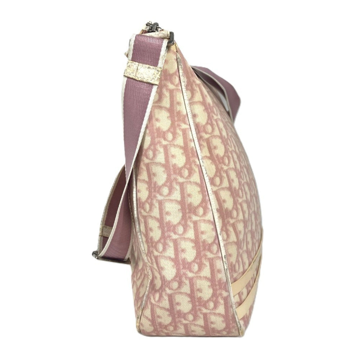 Christian Dior Trotter Pink White Pvc Leather Shoulder Bag Rovelle Bags