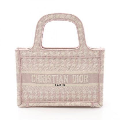 Christian Dior Pink White Canvas Handbag Tote Bag Rovelle Bags