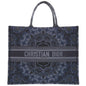 Christian Dior Navy Canvas Tote Bag Canvas Rovelle Bags
