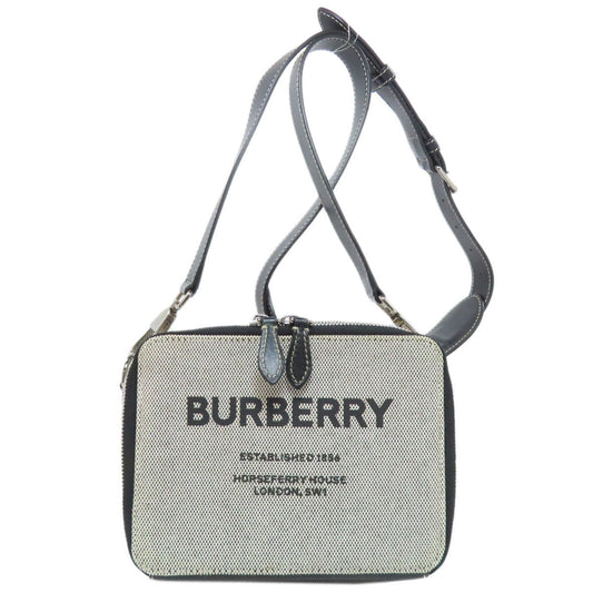 Burberry Black Canvas Shoulder Bag ( )
