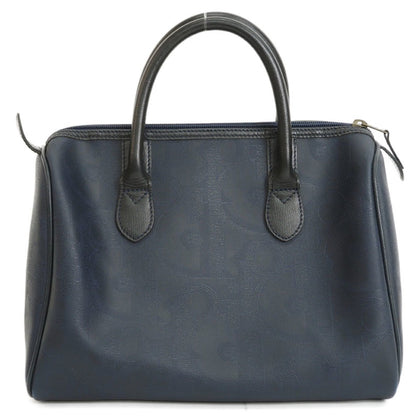 Christian Dior Navy Pvc Leather Handbag Rovelle Bags