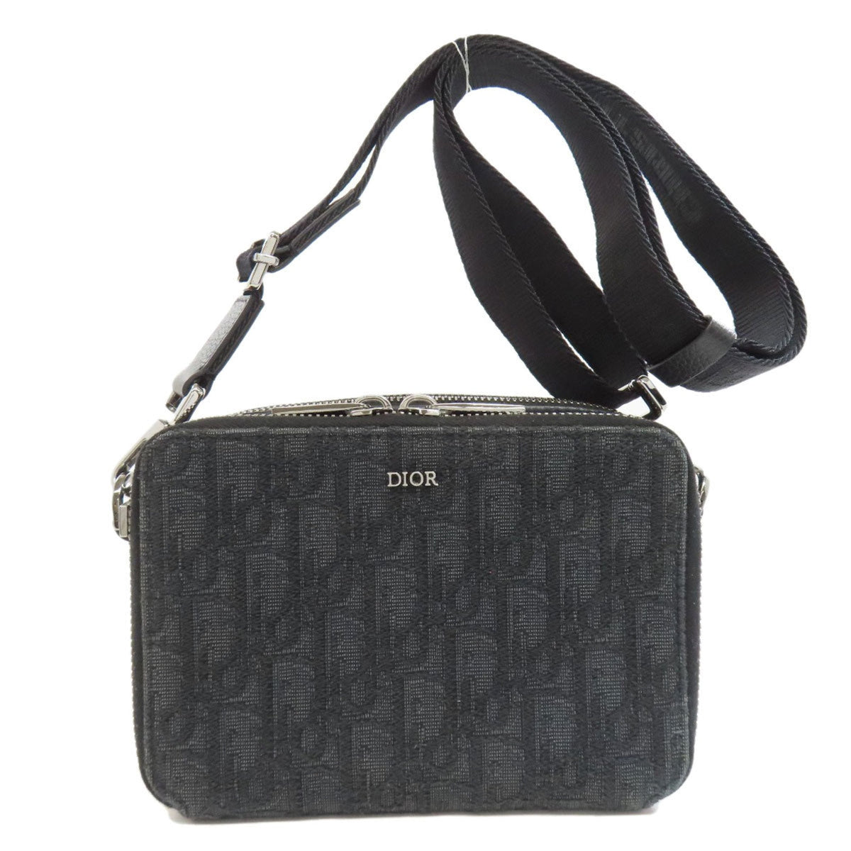 Christian Dior Black Canvas Shoulder Bag Style 3 Rovelle Bags