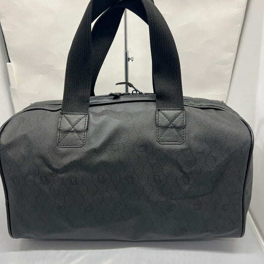 Christian Dior Black Pvc Boston Bag Handbag Rovelle Bags