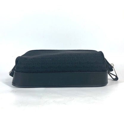 Christian Dior Black Canvas Leather Pouch Rovelle Bags