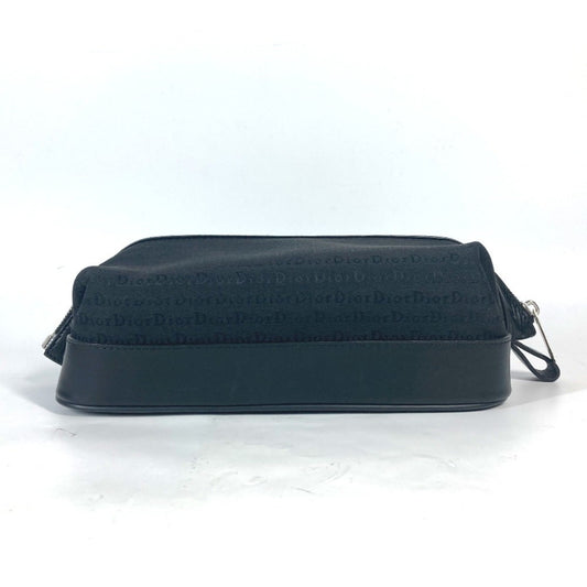 Christian Dior Black Canvas Leather Pouch Rovelle Bags