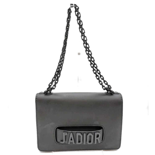 Christian Dior Black Leather Shoulder Bag Style 12 Rovelle Bags