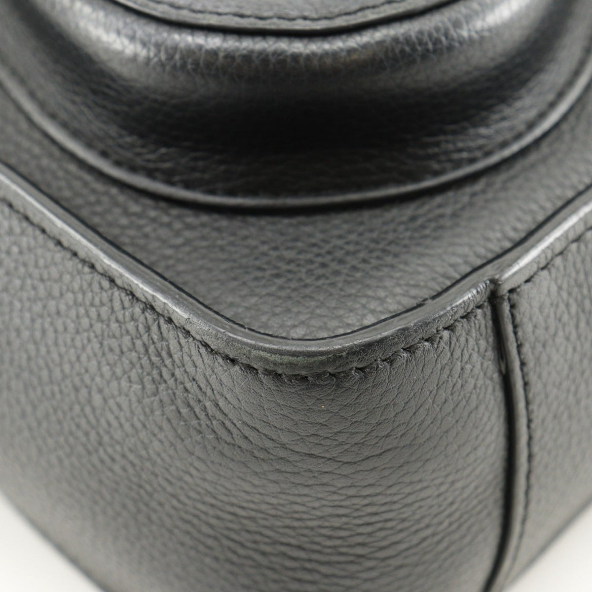 Christian Dior Black Leather Handbag Shoulder Bag Tote Bag Leather Rovelle Bags