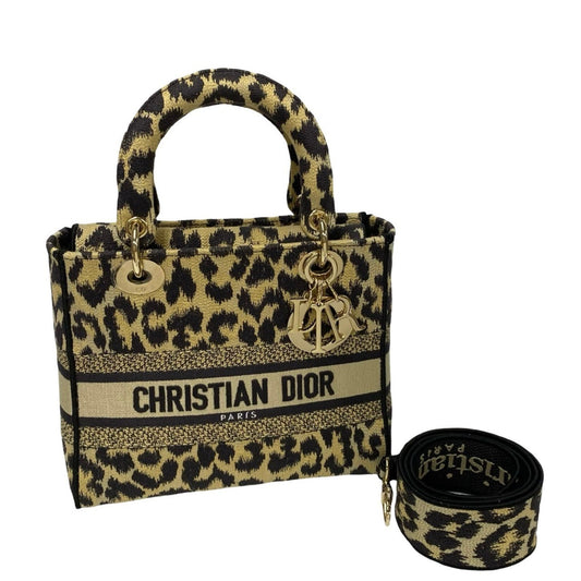 Christian Dior Beige Brown Canvas Handbag Shoulder Bag Rovelle Bags