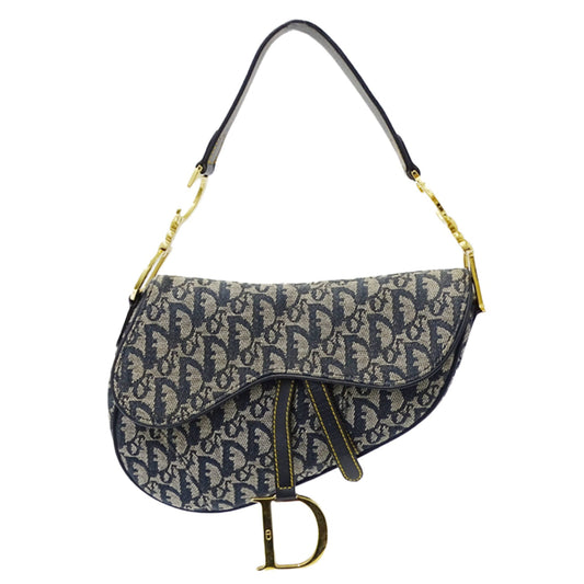 Christian Dior Blue Jacquard Shoulder Bag Rovelle Bags