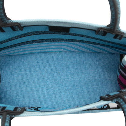 Christian Dior Light Blue Multi-Color Canvas Tote Bag Rovelle Bags