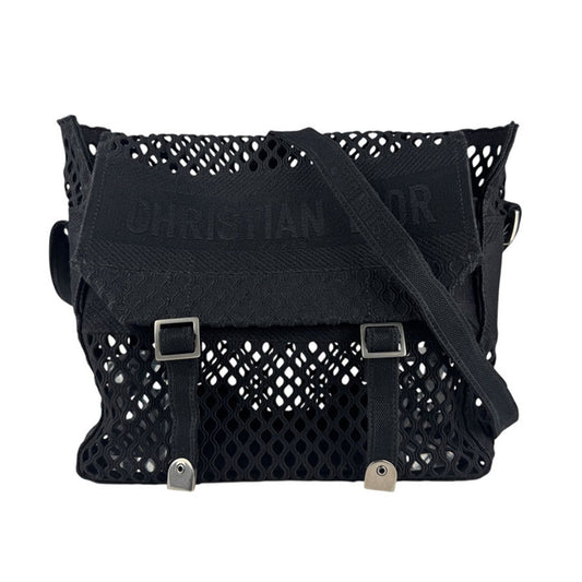 Christian Dior Black Canvas Shoulder Bag Canvas Rovelle Bags
