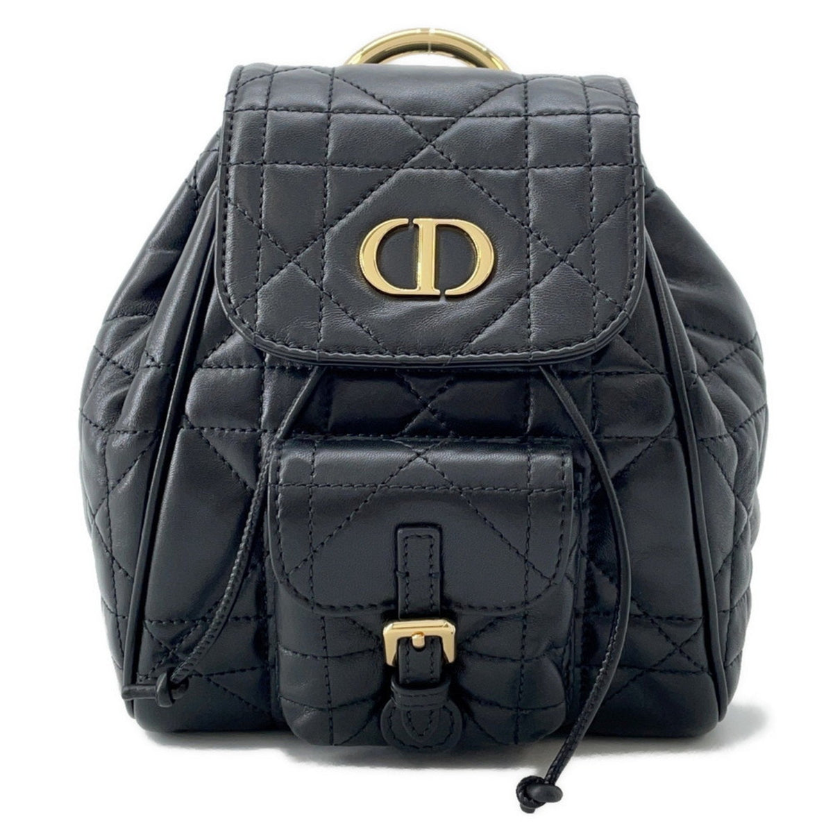 Christian Dior Black Leather Backpack Leather Rovelle Bags