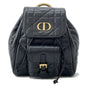 Christian Dior Black Leather Backpack Leather Rovelle Bags