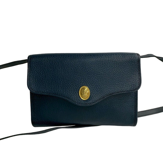 Christian Dior Navy Leather Pochette Shoulder Bag Rovelle Bags