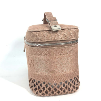 Christian Dior Pink Canvas Handbag Vanity Bag Rovelle Bags