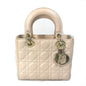 Christian Dior Pink Beige Leather Handbag Shoulder Bag Rovelle Bags