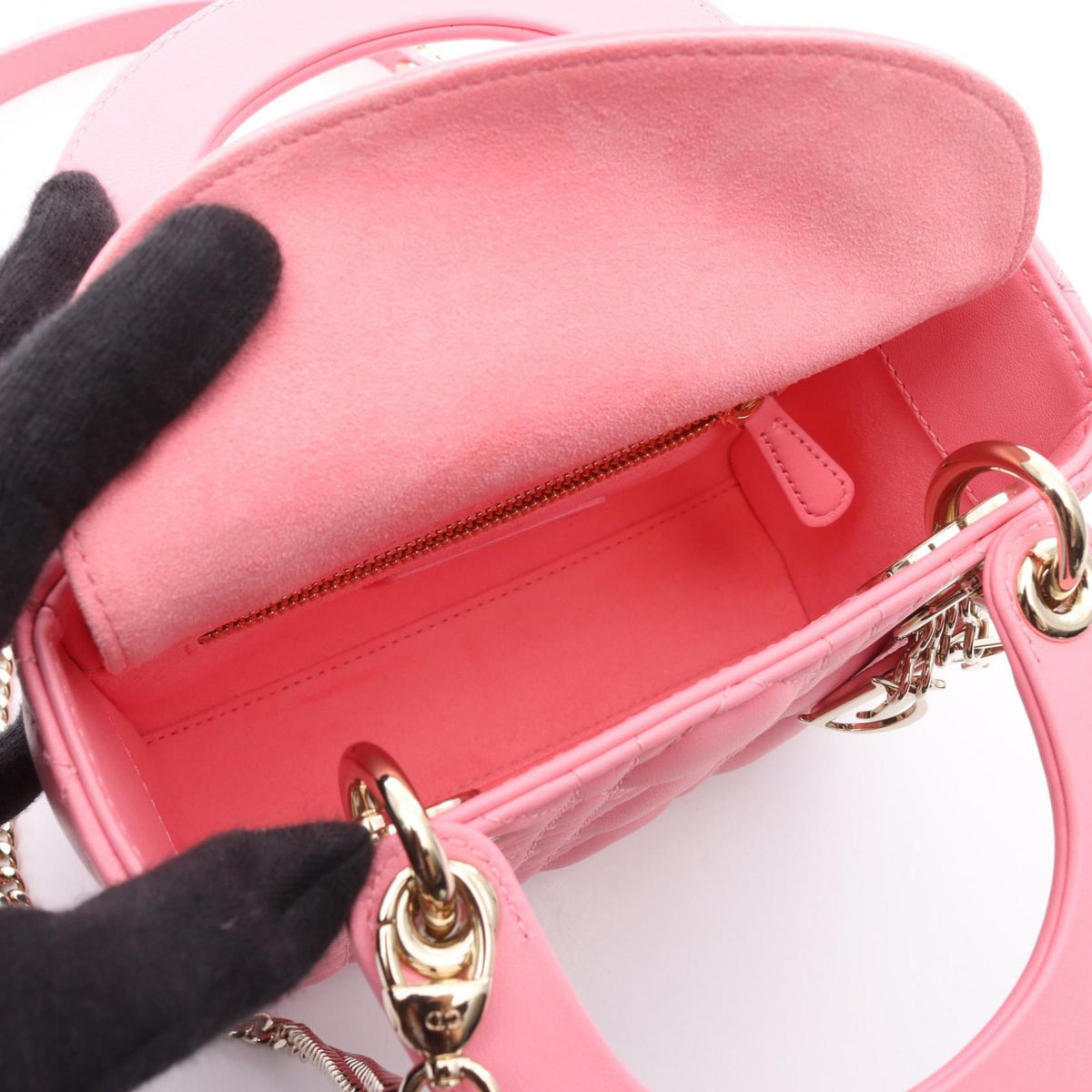 Christian Dior Pink Leather Handbag Style 2 Rovelle Bags