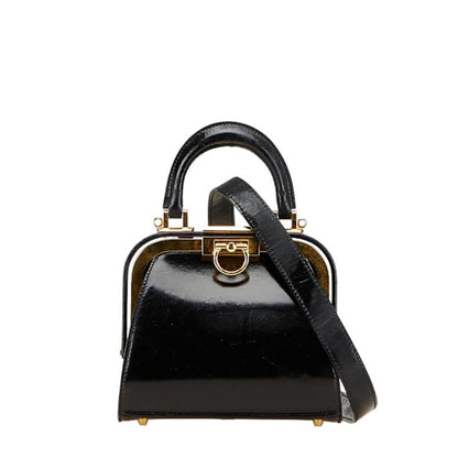 Christian Dior Black Patent Leather Handbag Shoulder Bag Rovelle Bags
