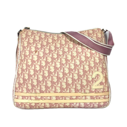 Christian Dior Trotter Pink White Pvc Leather Shoulder Bag Rovelle Bags