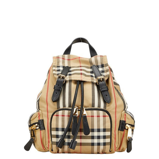Burberry Beige Black Nylon Backpack ( )