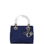 Christian Dior Navy Satin Plastic Handbag Rovelle Bags