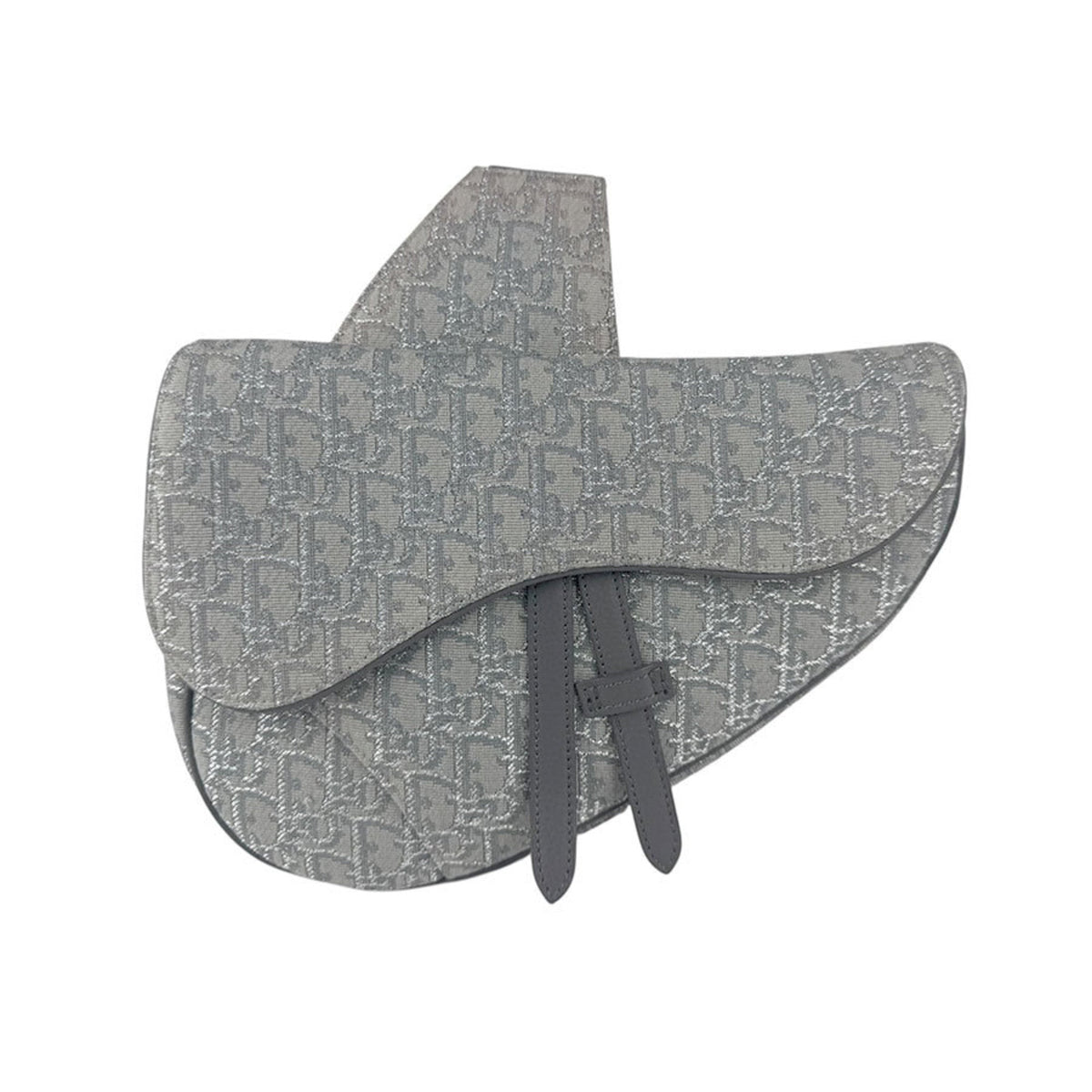 Christian Dior Gray Canvas Saddle Bag Shoulder Bag Rovelle Bags