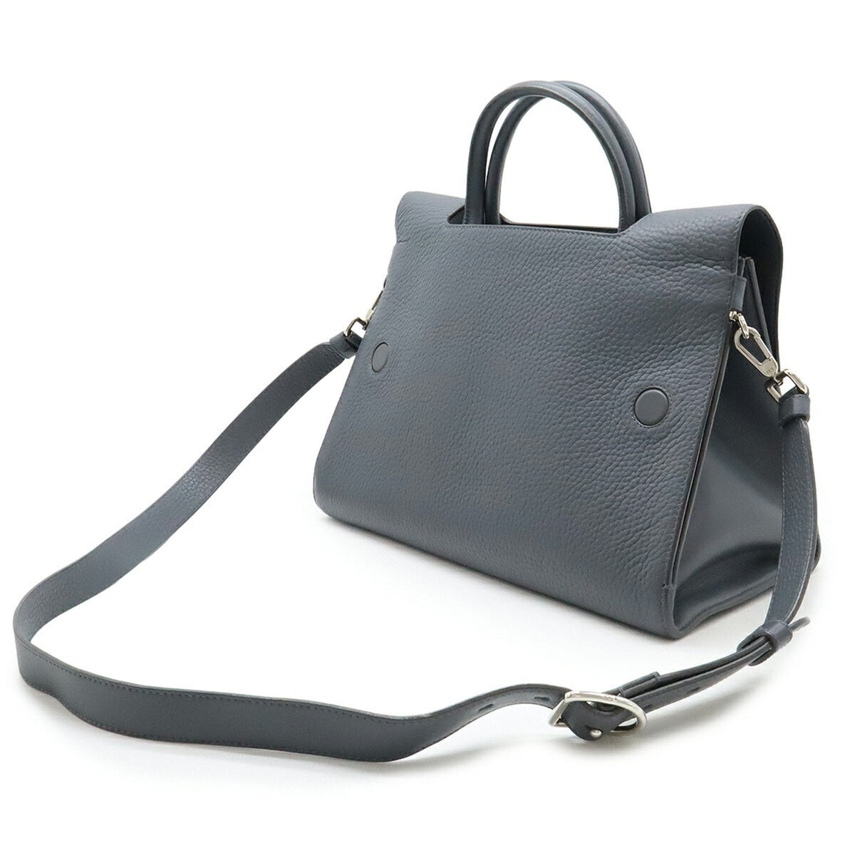 Christian Dior Gray Leather Handbag Shoulder Bag Tote Bag Rovelle Bags