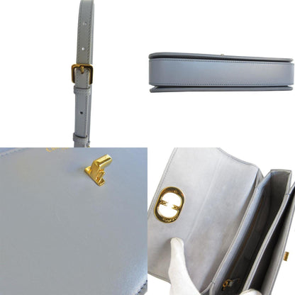 Christian Dior Gray Leather Shoulder Bag Style 9 Rovelle Bags