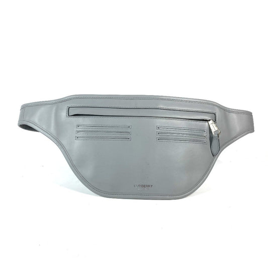 Burberry Gray Leather Fanny Pack ( )