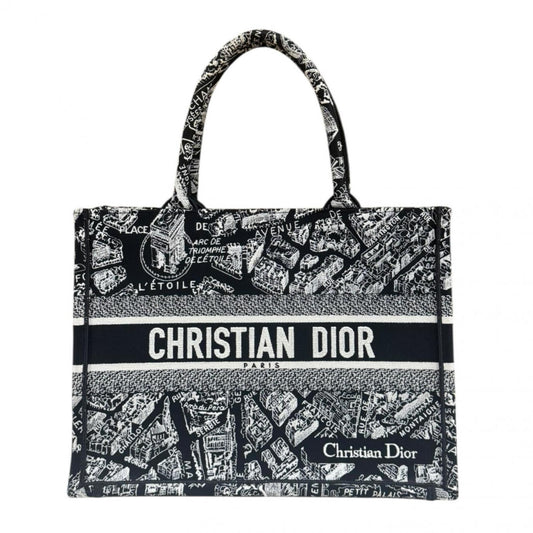 Christian Dior Black White Canvas Tote Bag Rovelle Bags