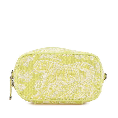 Christian Dior Green Jacquard Handbag Shoulder Bag Vanity Bag Rovelle Bags