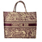Christian Dior Bordeaux Brown Red Color Canvas Tote Bag Rovelle Bags