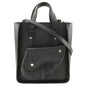 Christian Dior Black Leather Handbag Shoulder Bag Tote Bag Leather Rovelle Bags