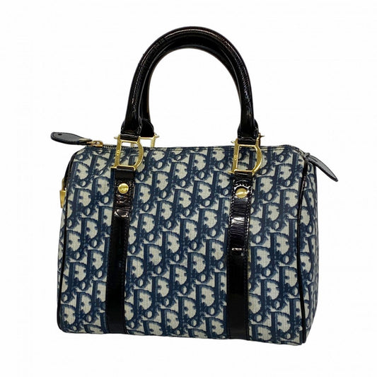 Christian Dior Navy Pvc Handbag Rovelle Bags