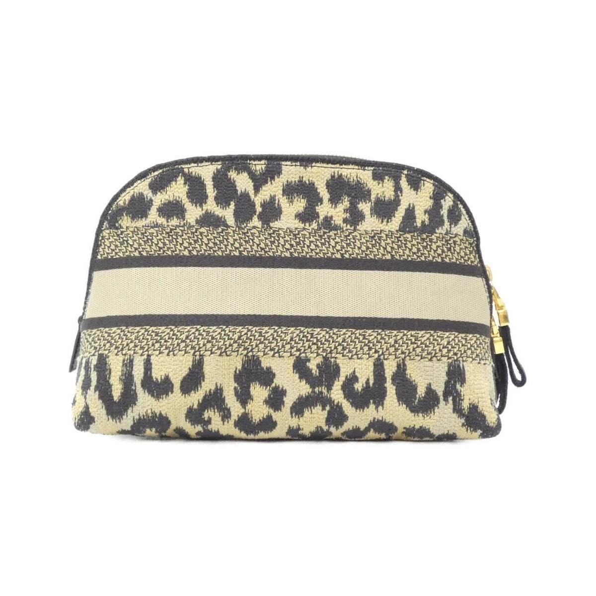Christian Dior Beige Black Canvas Pouch Rovelle Bags