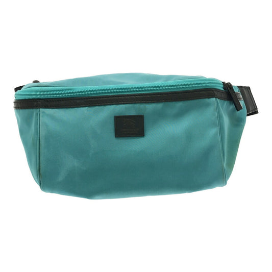 Burberry Black Label Turquoise Nylon Leather Shoulder Bag ( )
