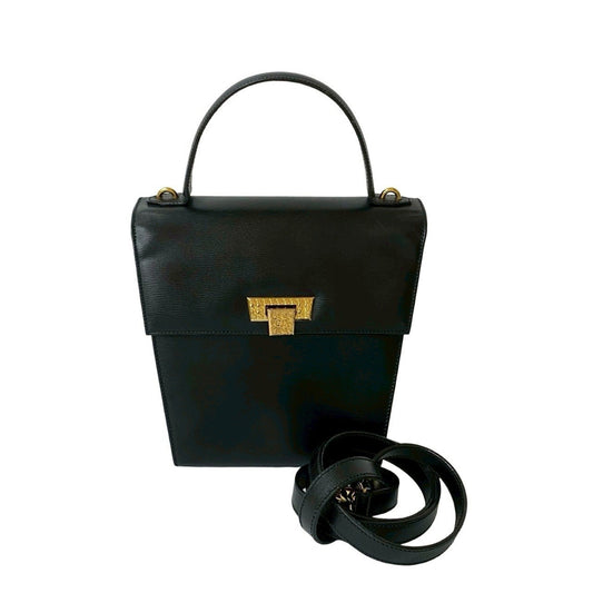 Christian Dior Black Leather Handbag Shoulder Bag Style 7 Rovelle Bags