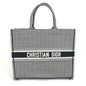 Christian Dior Black White Canvas Shoulder Bag Tote Bag Rovelle Bags