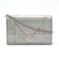 Christian Dior Silver Patent Leather Clutch Bag Pochette Rovelle Bags