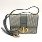 Christian Dior Gray Leather Shoulder Bag Style 8 Rovelle Bags