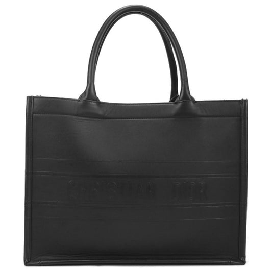 Christian Dior Black Leather Tote Bag Leather Rovelle Bags