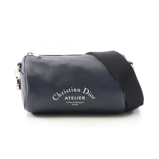 Christian Dior Navy Leather Shoulder Bag Rovelle Bags