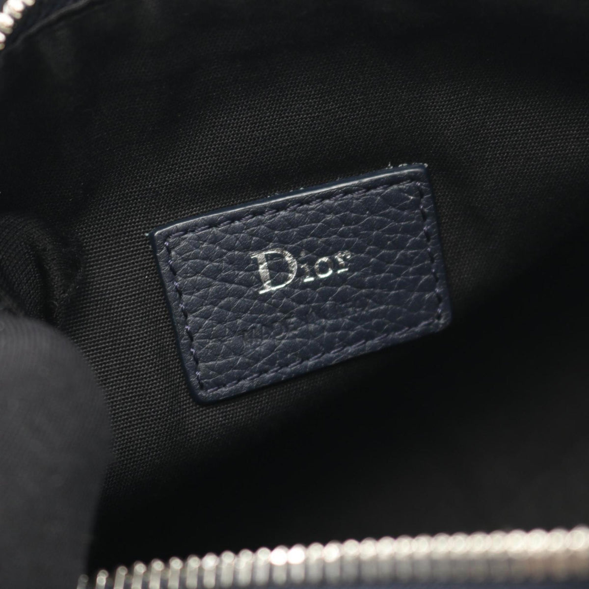 Christian Dior Navy Leather Shoulder Bag Rovelle Bags