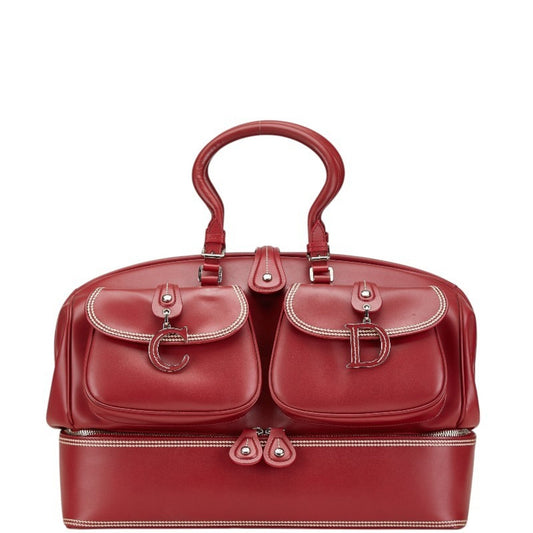 Christian Dior Red Color Leather Handbag Rovelle Bags