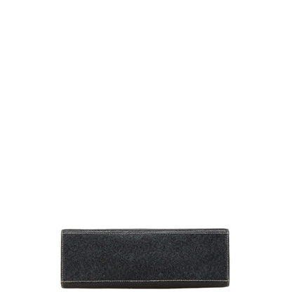Burberry Black Leather Handbag Shoulder Bag ( )