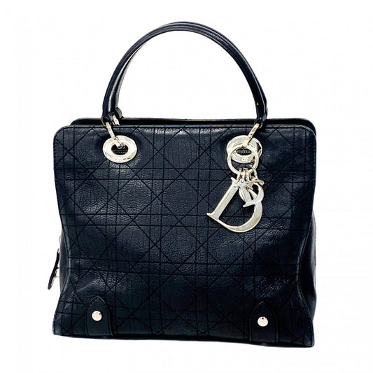 Christian Dior Black Leather Handbag Style 2 Rovelle Bags