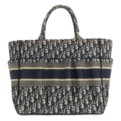Christian Dior Navy Canvas Tote Bag Style 2 Rovelle Bags