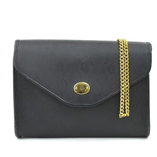 Christian Dior Black Leather Shoulder Bag Style 16 Rovelle Bags